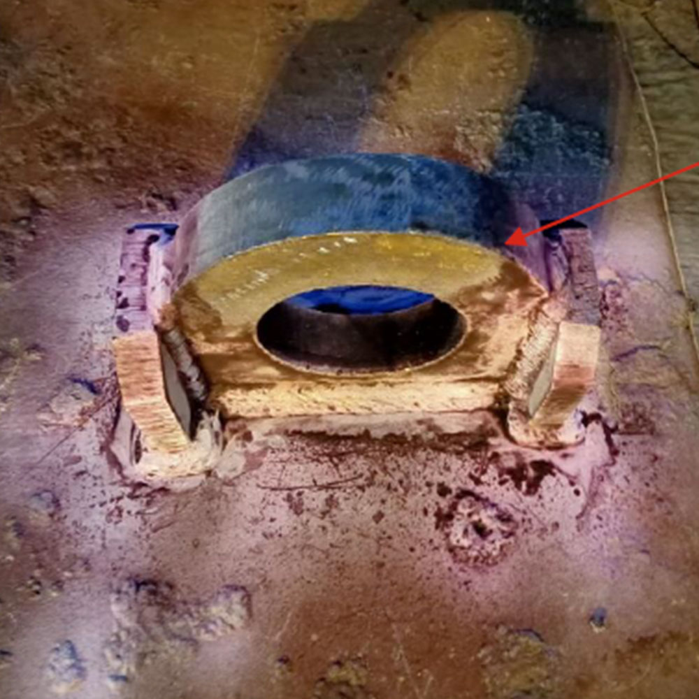 Welded temporary Lifting Padeyes for Vessel Operation